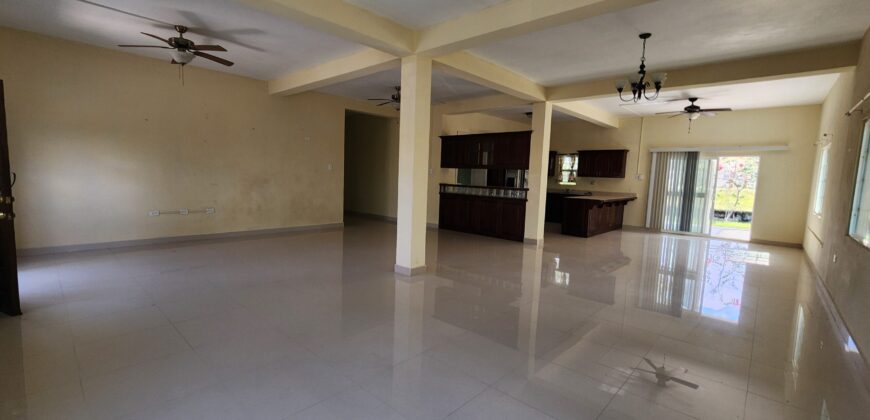Belmopan- Unfurnished Three Bedroom Ground Floor Apartment