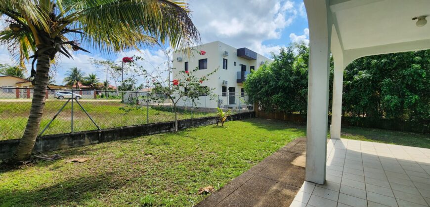 Belmopan- Unfurnished Three Bedroom Ground Floor Apartment